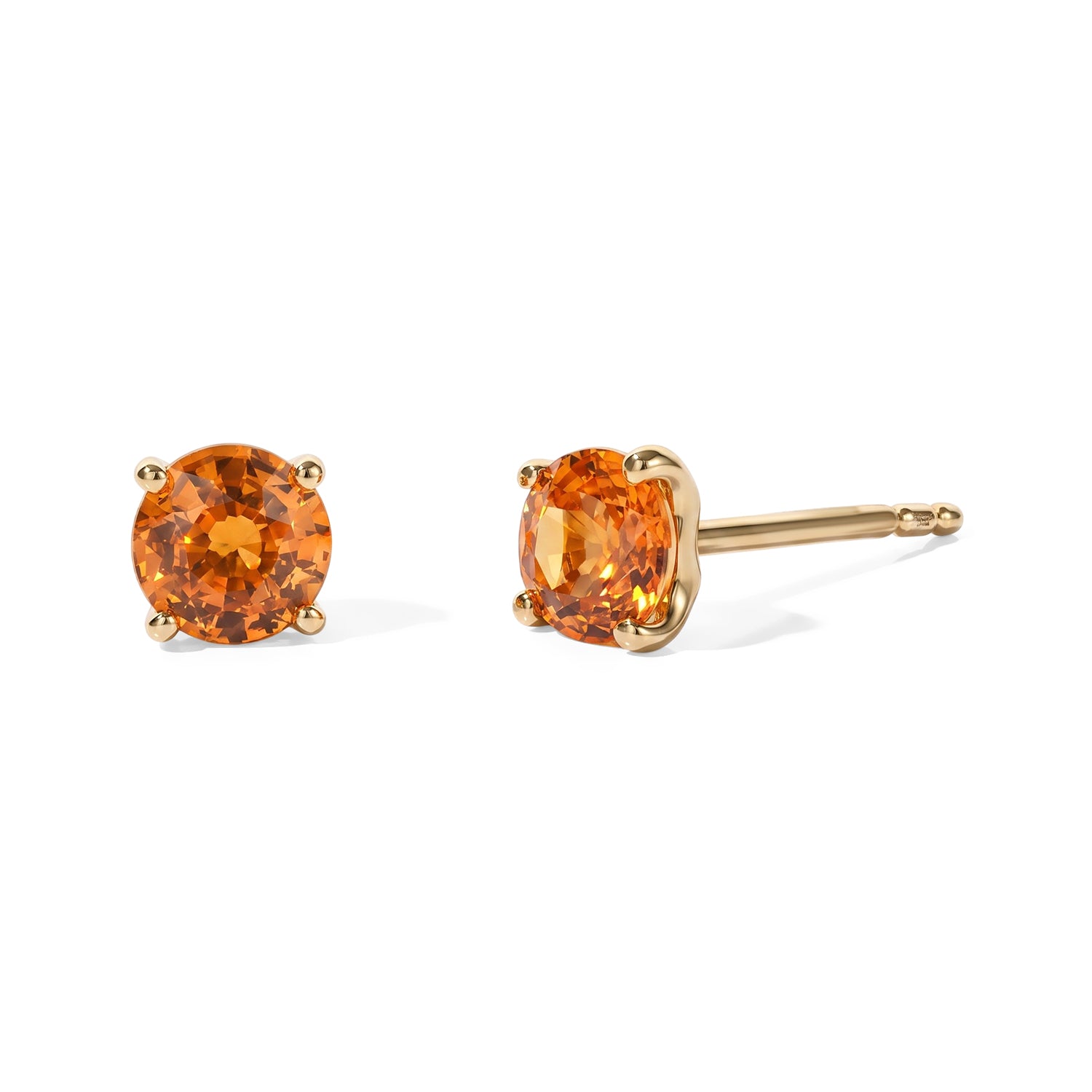 D'Joy Yellow Sapphire Solitaire Stud Push Post Earring in 18K Gold OverlaySterling Silver  1.330  Ct. 8736135 0