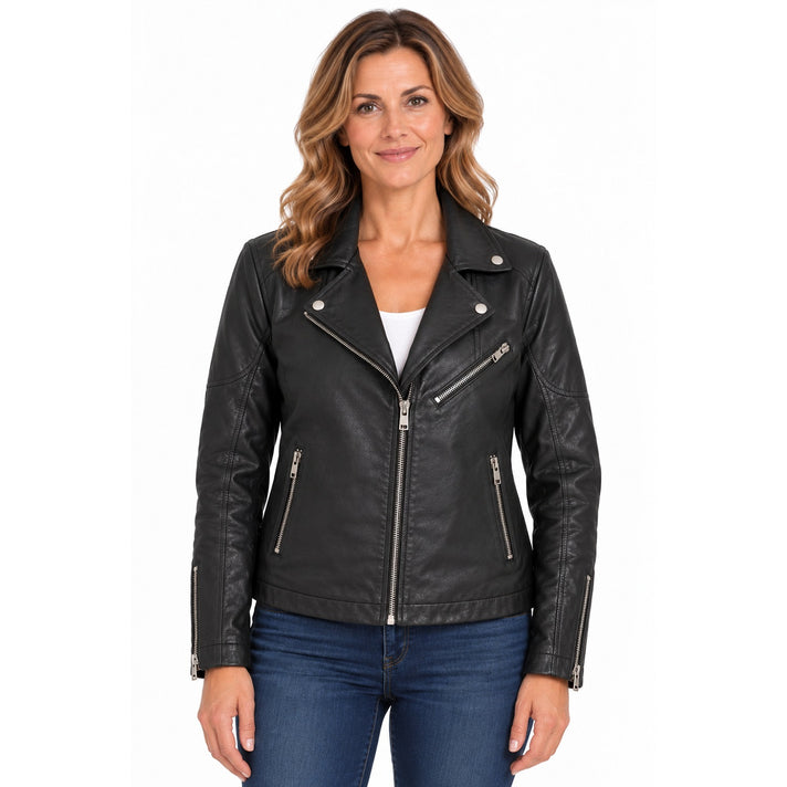 La Marey Signature Genuine Leather Jacket (Size M, 12-14) - Black 8736139 1