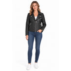 La Marey Signature Luxe Sheepskin Leather Jacket (Size M, 12-14) - Black_8736139_1