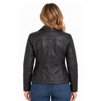 La Marey Signature Luxe Sheepskin Leather Jacket (Size M, 12-14) - Black_8736139_2