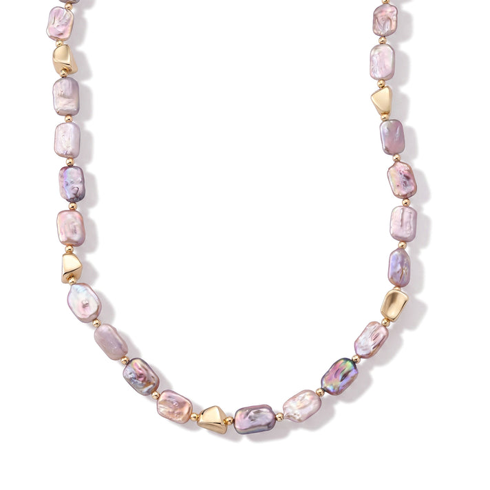 Multi Color Keshi Pearl Beads Necklace (Size - 19.50) with T-Bar Clasp 200.00 Ct. 8737274 1