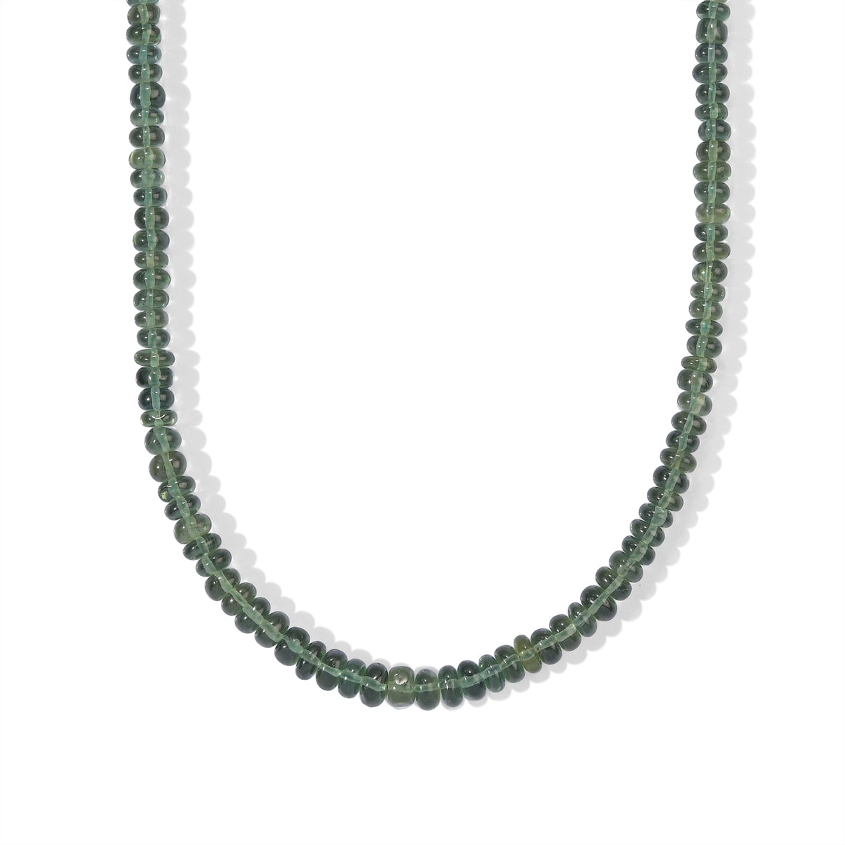 D'Joy - Rainbow Moonstone Beads Necklace (Size - 18-2 Ext) in Rhodium Overlay Sterling Silver 87.00 Ct. 8737291 0