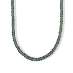 D'Joy - Rainbow Moonstone Beads Necklace (Size - 18+2 Ext) in Rhodium Overlay Sterling Silver 87.00 Ct._8737291