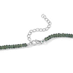 D'Joy - Rainbow Moonstone Beads Necklace (Size - 18+2 Ext) in Rhodium Overlay Sterling Silver 87.00 Ct._8737291_3