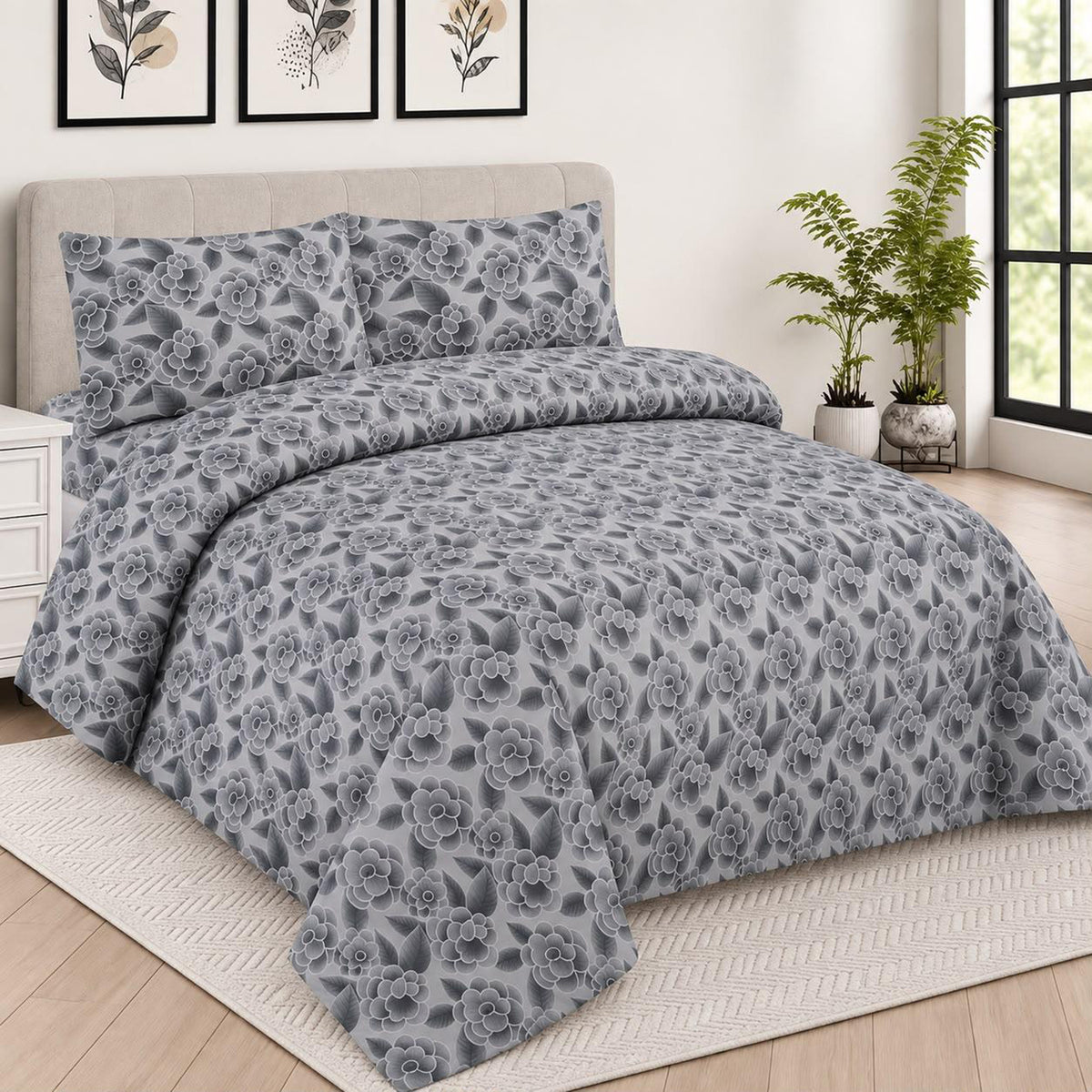 IW Special Microfiber Bedding Set - Light Grey 8737556 0