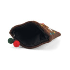 Wool Patterned Wallet (Size 14x12x1 cm) - Brown_8739081_4