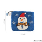 Wool Patterned Wallet (Size 14x12x1 cm) - Blue_8739086_6