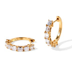 D'Joy Moissanite Full Hoop Earring in 18K Gold OverlaySterling Silver  3.038  Ct._8740385