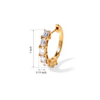 D'Joy Moissanite Full Hoop Earring in 18K Gold OverlaySterling Silver  3.038  Ct._8740385_4