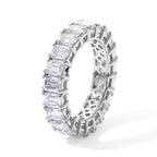 D'Joy Moissanite Band Ring in Platinum OverlaySterling Silver  5.014  Ct._8740470_3
