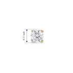 Luxuriant - 9K Yellow Gold Lab Grown Diamond (SI/G-H) Stud Earring with Push Back 0.25 Ct._8740565_3