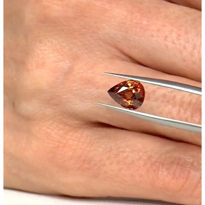 AAAA Honey Zircon Pear Cut Gemstone (9x7 mm) 2.75 Ct. 8740911 2