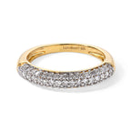 Luxuriant - Lab Grown Diamond (SI/G-H) Band Ring in 18K Vermeil Yellow Gold Plated Sterling Silver 0.50 Ct._8740977
