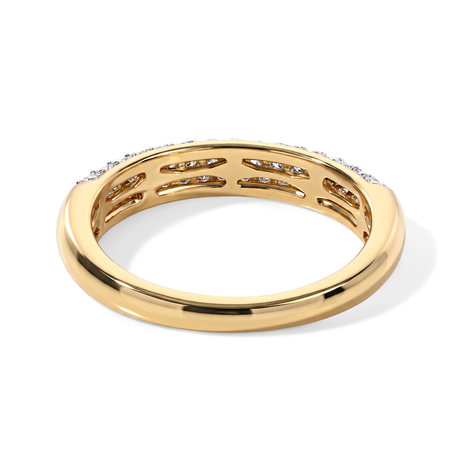 Luxuriant - Lab Grown Diamond (SI-G-H) Band Ring in 18K Vermeil Yellow Gold Plated Sterling Silver 0.50 Ct. 8740977 3