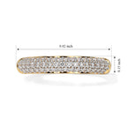 Luxuriant - Lab Grown Diamond (SI/G-H) Band Ring in 18K Vermeil Yellow Gold Plated Sterling Silver 0.50 Ct._8740977_4