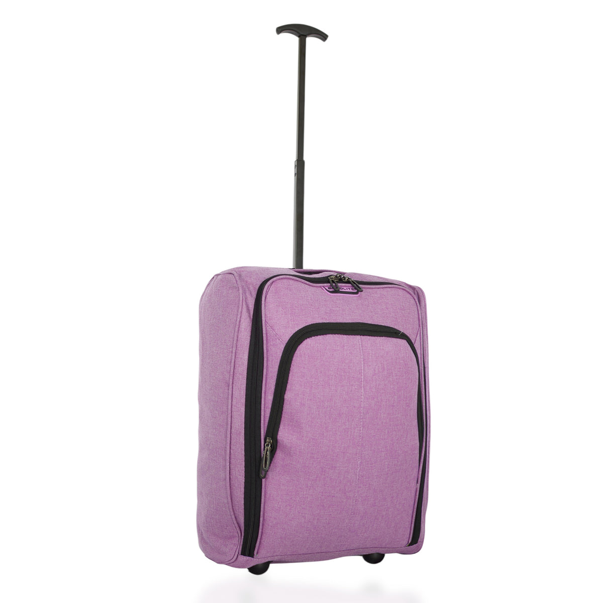 BORDLITE Cabin Bag on Wheels - Lightweight, Retractable Handle Soft Shell Carry On Flight Holdall &amp; Travel Duffel (Free Bag Allowance Approved) 50x35x20 CM - Pink V32575526 1