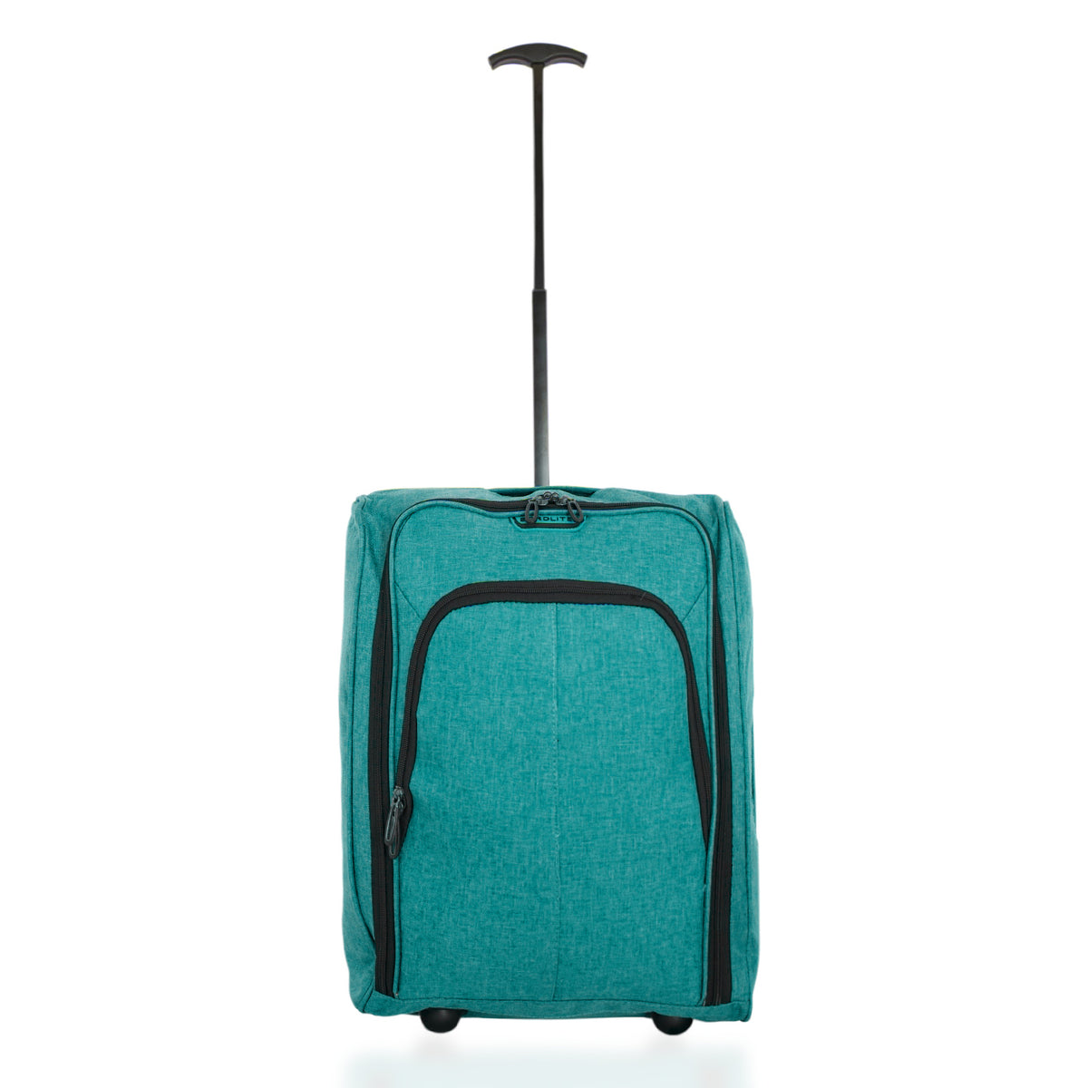 BORDLITE Cabin Bag on Wheels - Lightweight, Retractable Handle Soft Shell Carry On Flight Holdall &amp; Travel Duffel (Free Bag Allowance Approved) 50x35x20 CM - Teal V32607720 0
