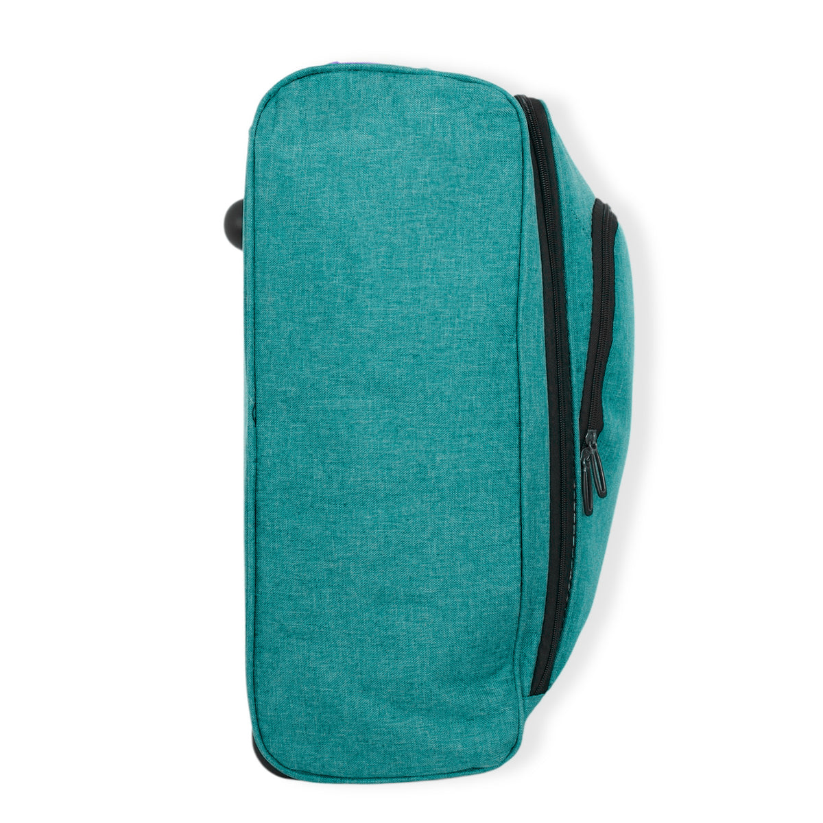 BORDLITE Cabin Bag on Wheels - Lightweight, Retractable Handle Soft Shell Carry On Flight Holdall &amp; Travel Duffel (Free Bag Allowance Approved) 50x35x20 CM - Teal V32607720 2