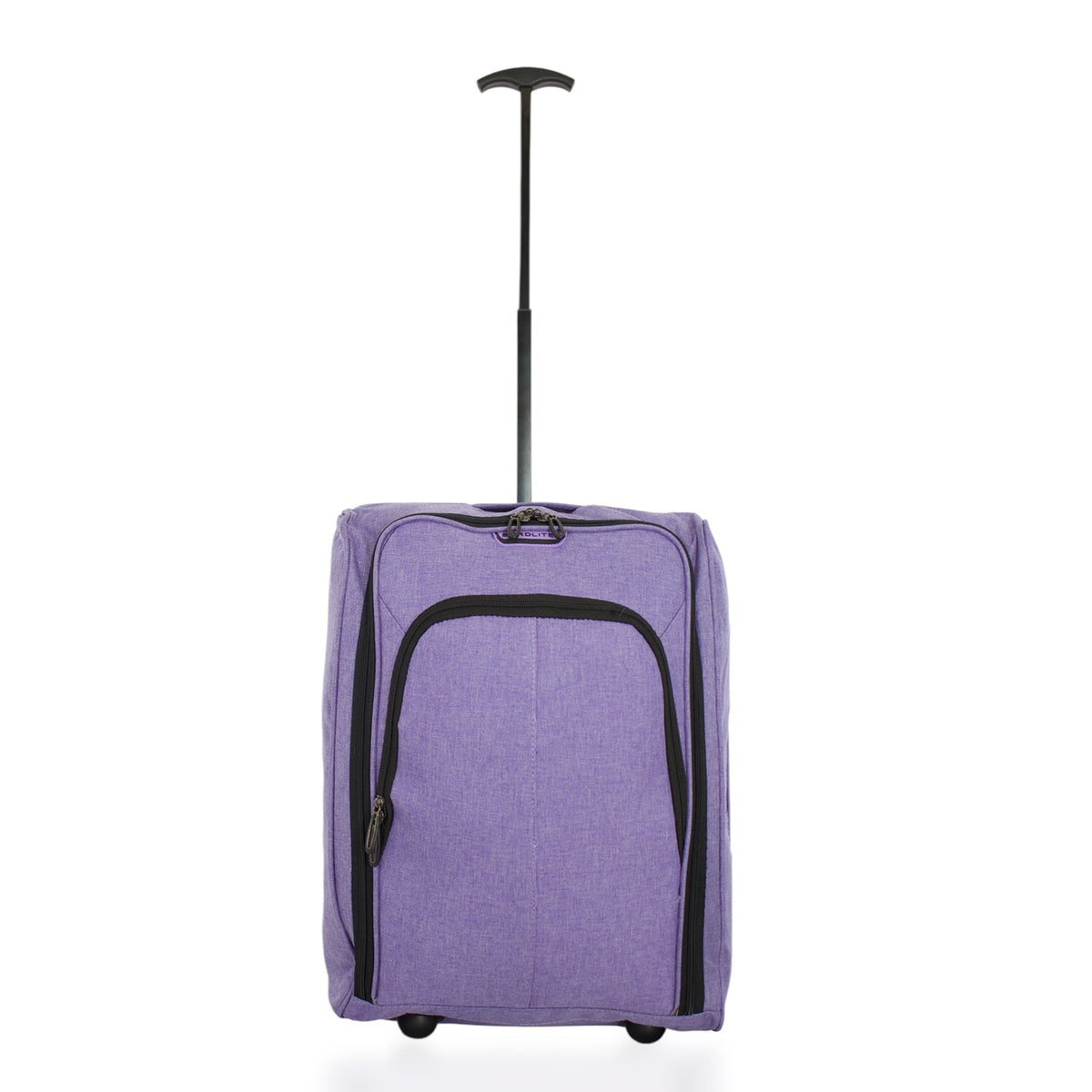 BORDLITE Cabin Bag on Wheels - Lightweight, Retractable Handle Soft Shell Carry On Flight Holdall &amp; Travel Duffel (Free Bag Allowance Approved) 50x35x20 CM - Purple V32575041 0