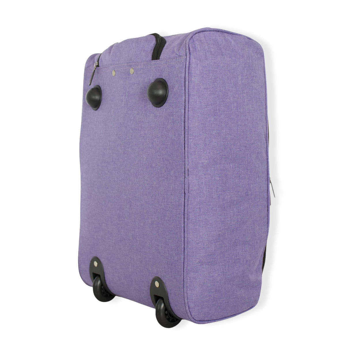 BORDLITE Cabin Bag on Wheels - Lightweight, Retractable Handle Soft Shell Carry On Flight Holdall &amp; Travel Duffel (Free Bag Allowance Approved) 50x35x20 CM - Purple V32575041 4