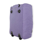 BORDLITE Cabin Bag on Wheels - Lightweight, Retractable Handle Soft Shell Carry On Flight Holdall & Travel Duffel (Free Bag Allowance Approved) 50x35x20 CM - Purple_8741680_4