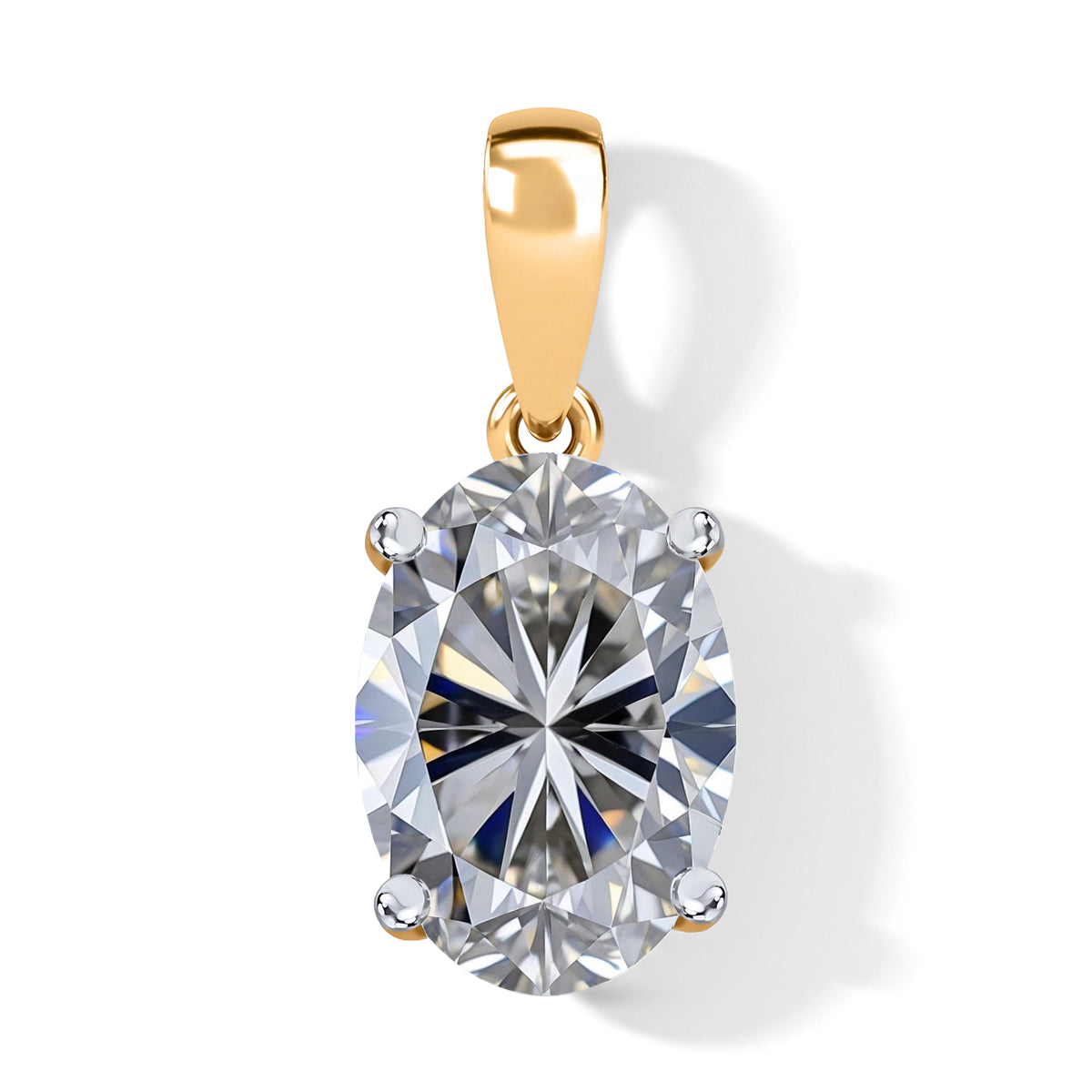 Luxuriant - 9K Yellow Gold SGL Certified Lab Grown Diamond (VS/E-F) Solitaire Pendant 2.00 Ct. 8741941 0