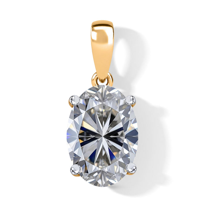 Luxuriant - 9K Yellow Gold SGL Certified Lab Grown Diamond (VS/E-F) Solitaire Pendant 2.00 Ct. 8741941 1
