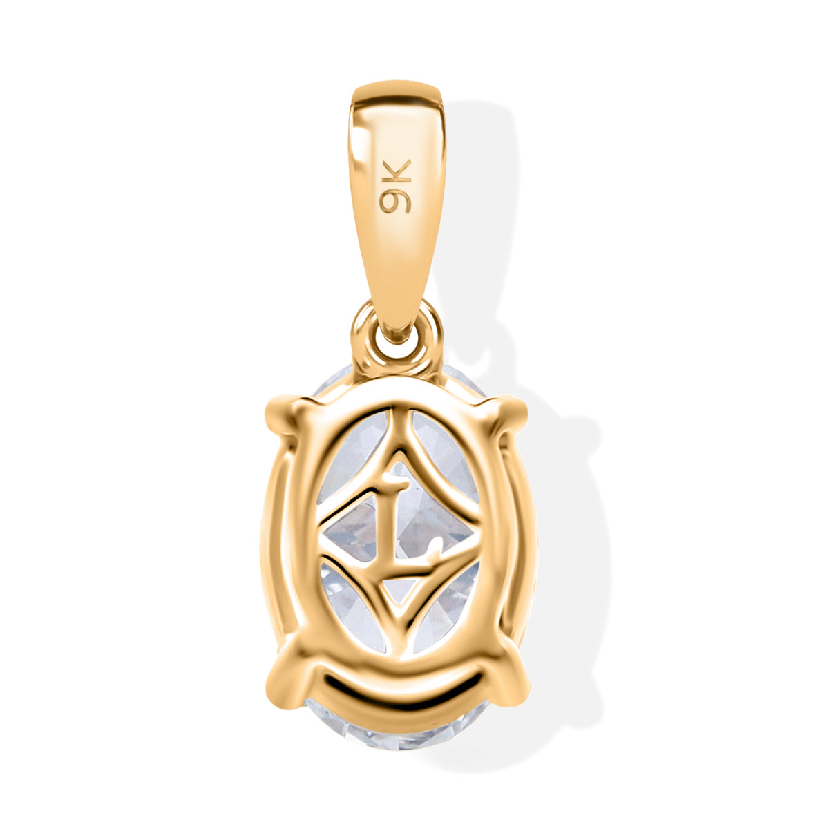 Luxuriant - 9K Yellow Gold SGL Certified Lab Grown Diamond (VS/E-F) Solitaire Pendant 2.00 Ct. 8741941 3