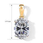 Luxuriant 9K Yellow Gold VS Lab Grown Diamond VS/EF Pendant, 2.00 Ct. with Free Chain_8741941_4