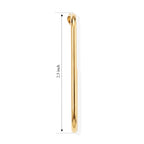 Paperclip-Shaped Hoop Earring with Push Back_8741963_4