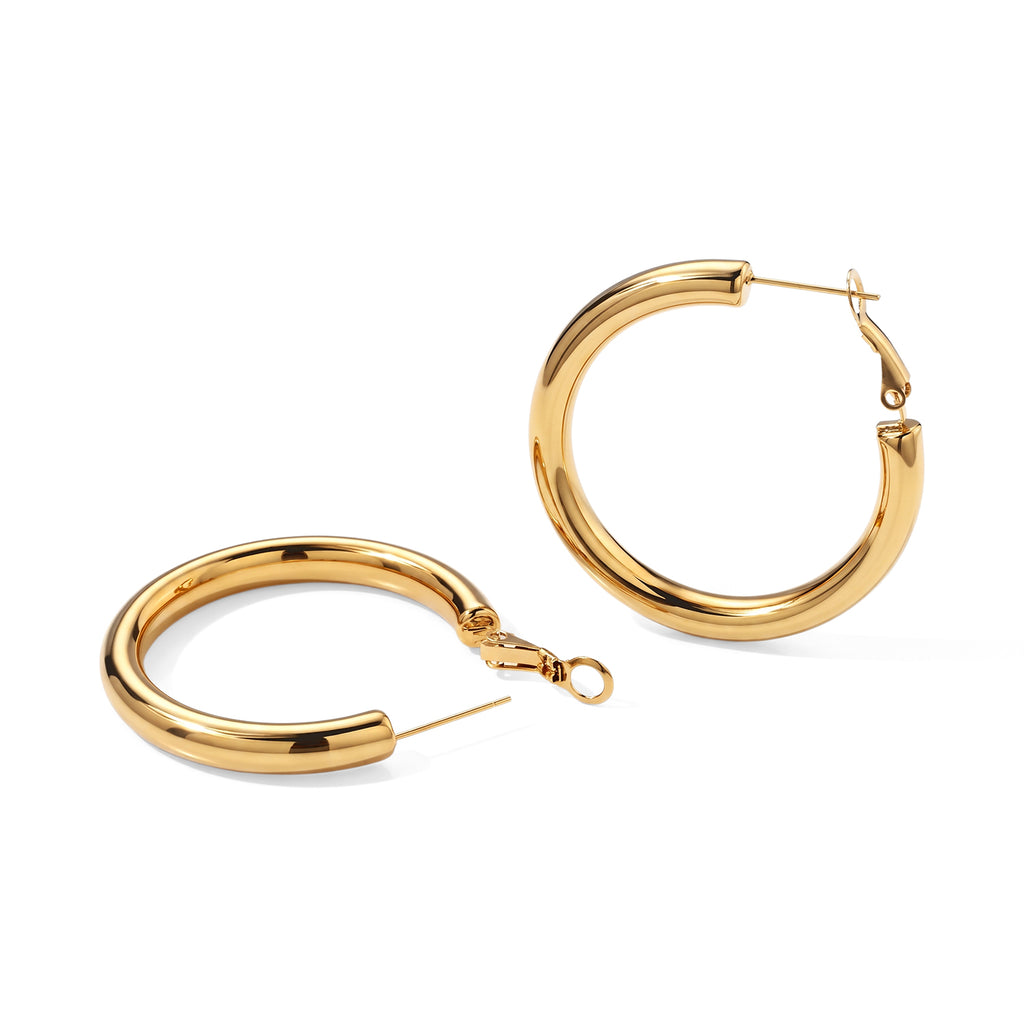 Fancy Earring Pure White Stainless Steel_8741965_3