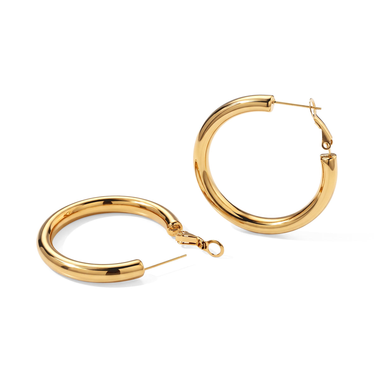Close Out - Big Classic Hoop Earring with Clasp 8741965 3