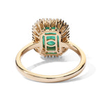 Tony Diniz Collection - 14K Yellow Gold AAA Gemfields Zambian Emerald & White Diamond Halo Ring 1.90 Ct, Gold Wt. 3.14 Gms_8742334_4