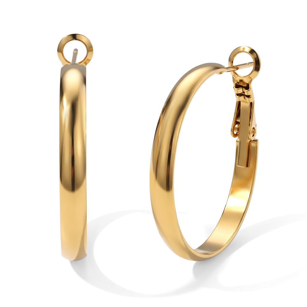 Hoop Earring with Clasp_8742341