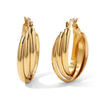 Fancy Earring Pure White Stainless Steel_8742342