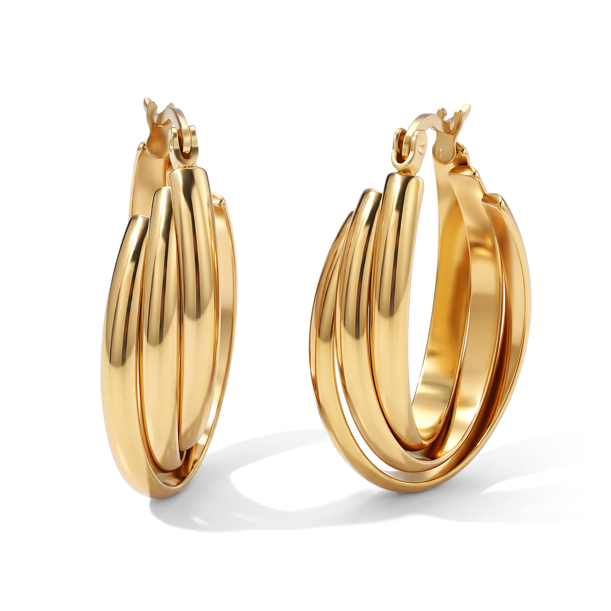 Designer Inspired- Chunky Oval Hoop Earring 8742342 0