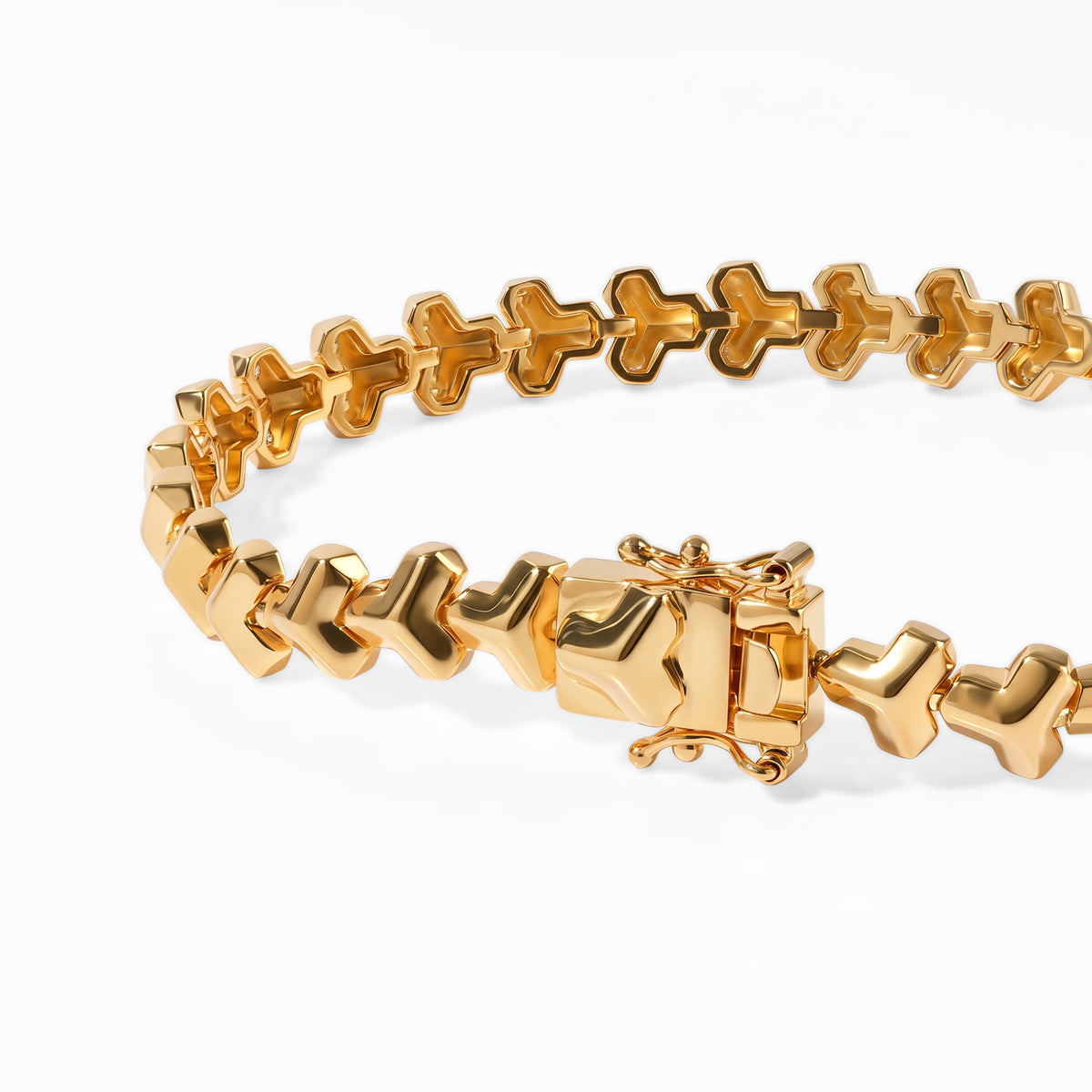 EverTrue Bronzella Collection - Linking Bracelet (Size - 7.5) in 18K Gold Plating 8742763 3
