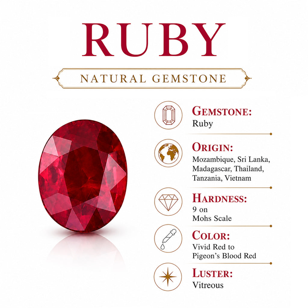 D'Joy - Fissure Filled Ruby & Moissanite Ring in 18K Yellow Gold Plated Sterling Silver 1.70 Ct._8743925_6