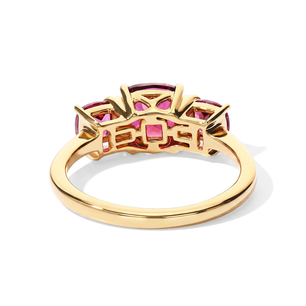 D'Joy Rhodolite Garnet 3 Stone Ring Sterling Silver  1.960  Ct._8744167_4