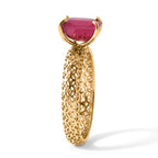 D'Joy - Fissure Filled Ruby Solitaire Ring in Yellow Gold Plated Sterling Silver 1.95 Ct._8744302_2