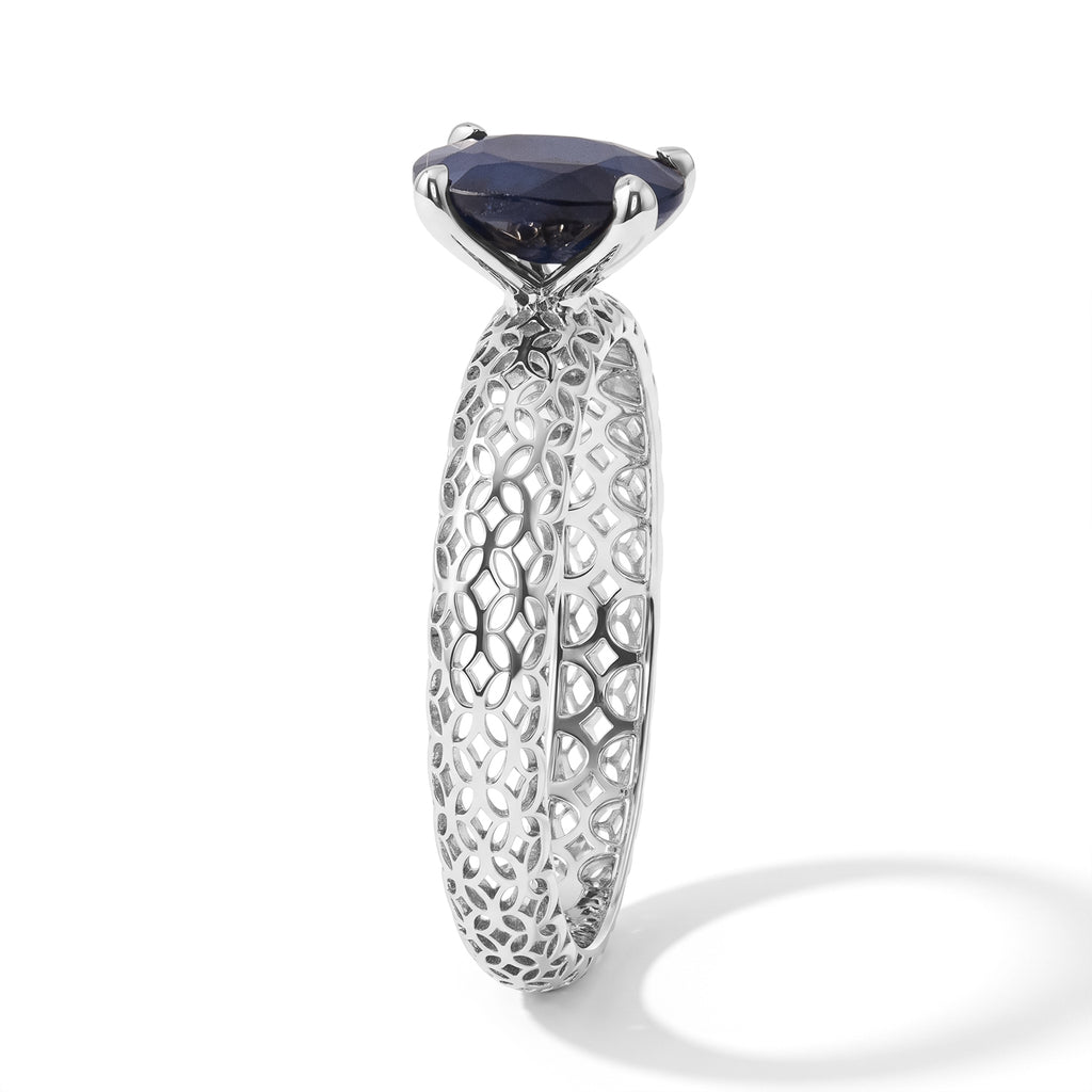 D'Joy Diffused Blue Sapphire Ring in Platinum OverlaySterling Silver  1.650  Ct._8744317_2