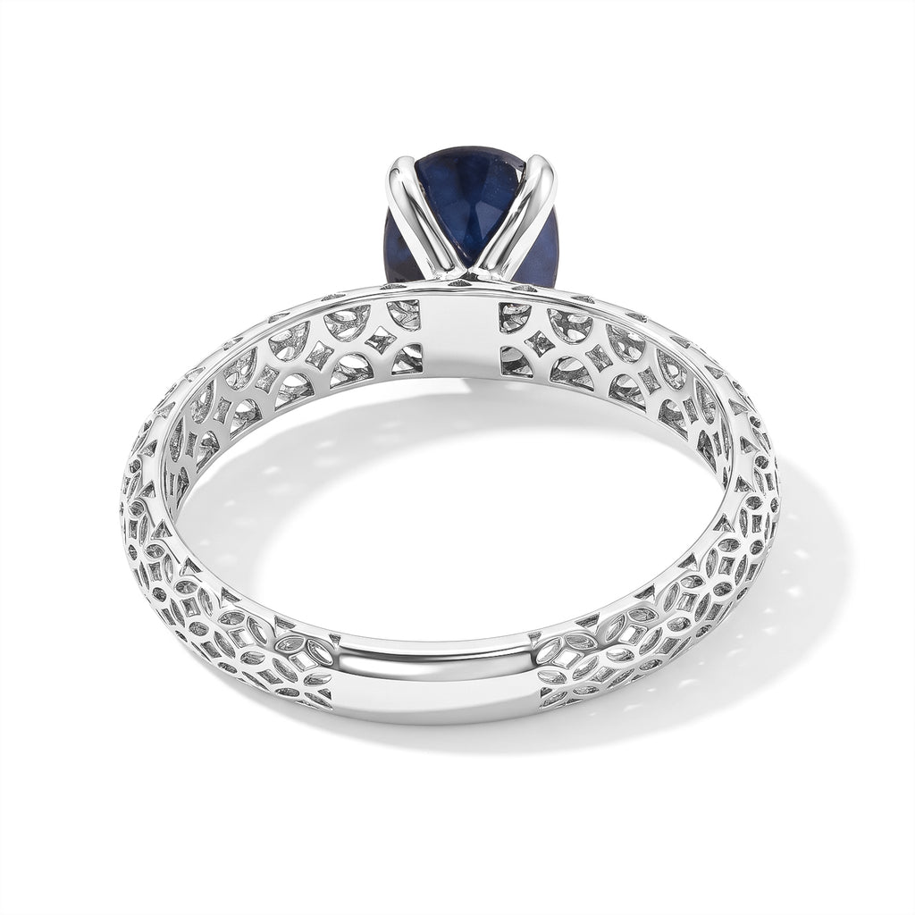 D'Joy Diffused Blue Sapphire Ring in Platinum OverlaySterling Silver  1.650  Ct._8744317_3