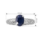 D'Joy Diffused Blue Sapphire Ring in Platinum OverlaySterling Silver  1.650  Ct._8744317_4