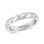 Platinum Overlay Sterling Silver Diamond Cut Band Ring_8744371_3