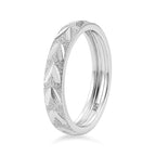 Platinum Overlay Sterling Silver Diamond Cut Band Ring_8744371_4