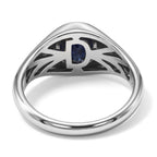 D'Joy - Diffused Blue Sapphire Solitaire Ring in Rhodium Overlay Sterling Silver 1.90 Ct._8744596_3