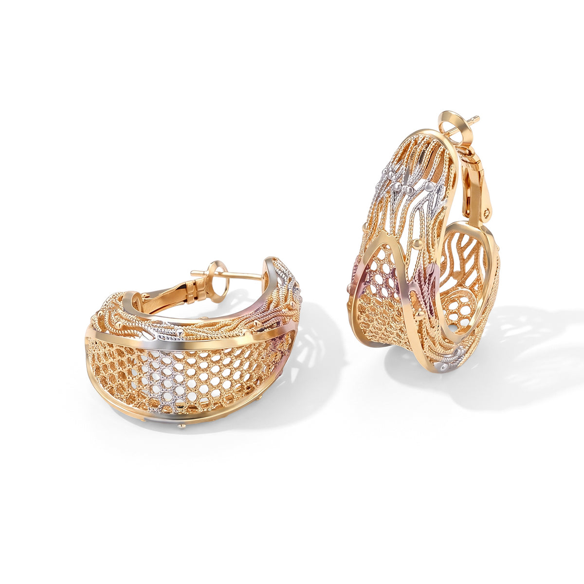 Twisted Rope Hoop Earring with Clasp 8744641 0