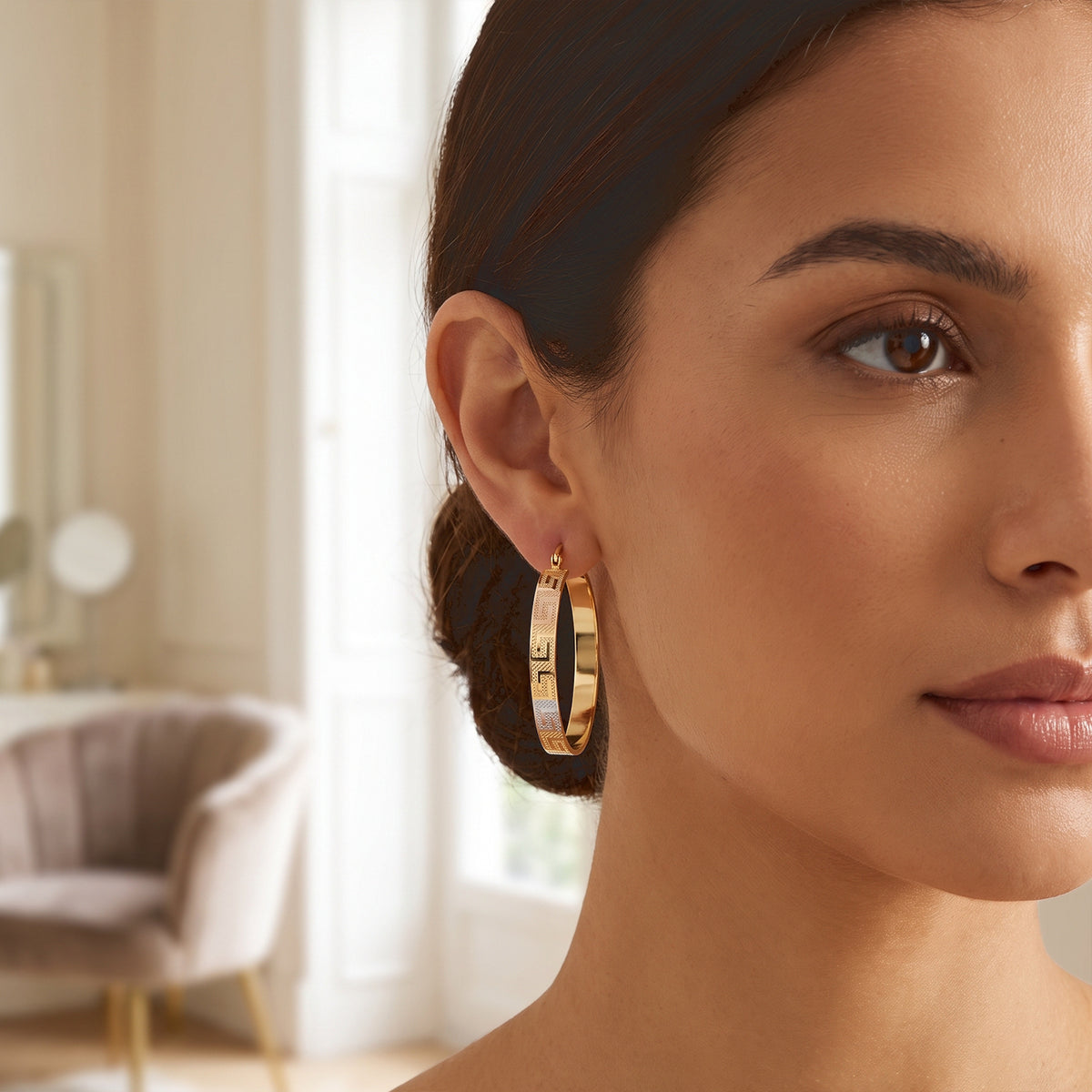 Hoop Earring with Clasp 8744658 2