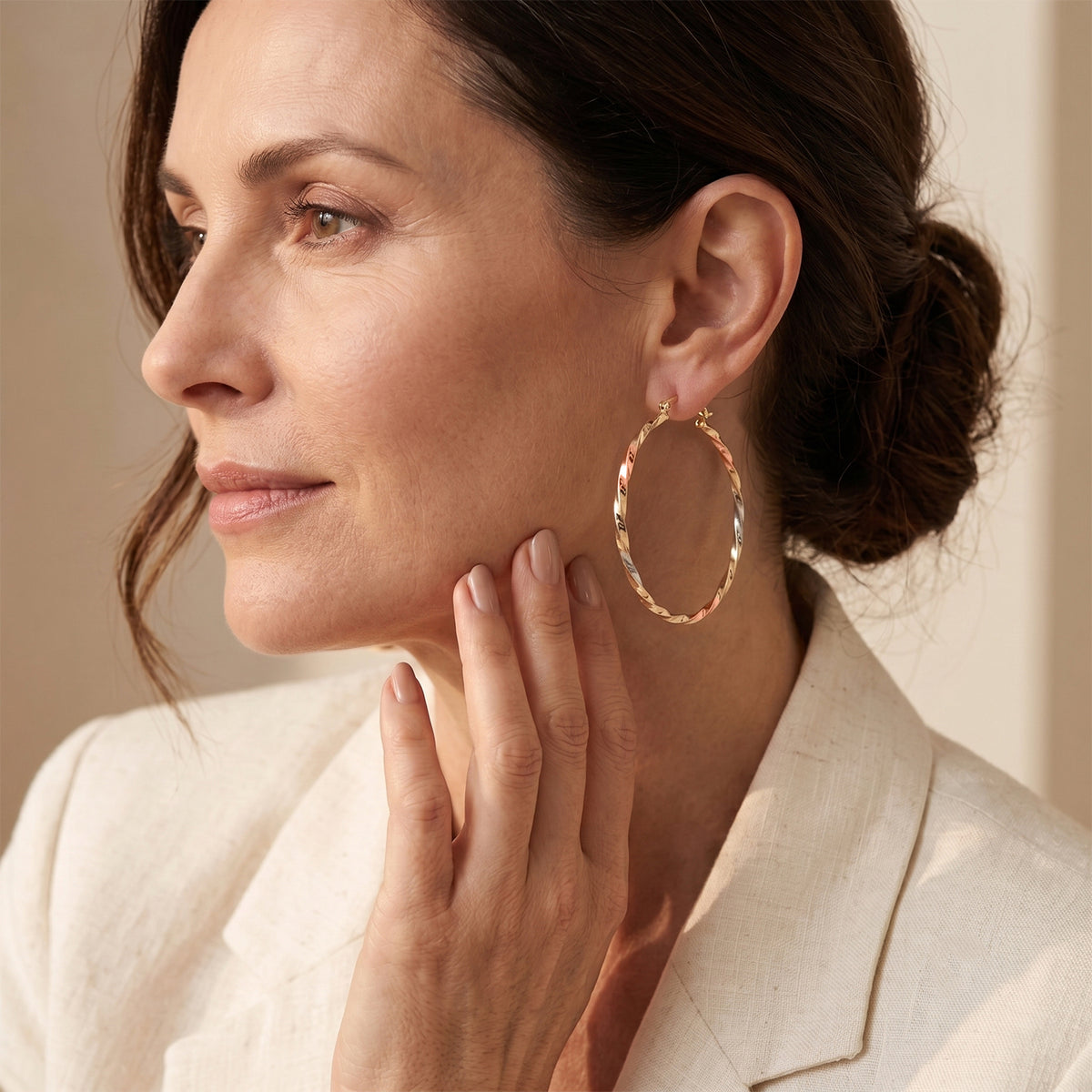 Textured Earring with Clasp 8744664 1