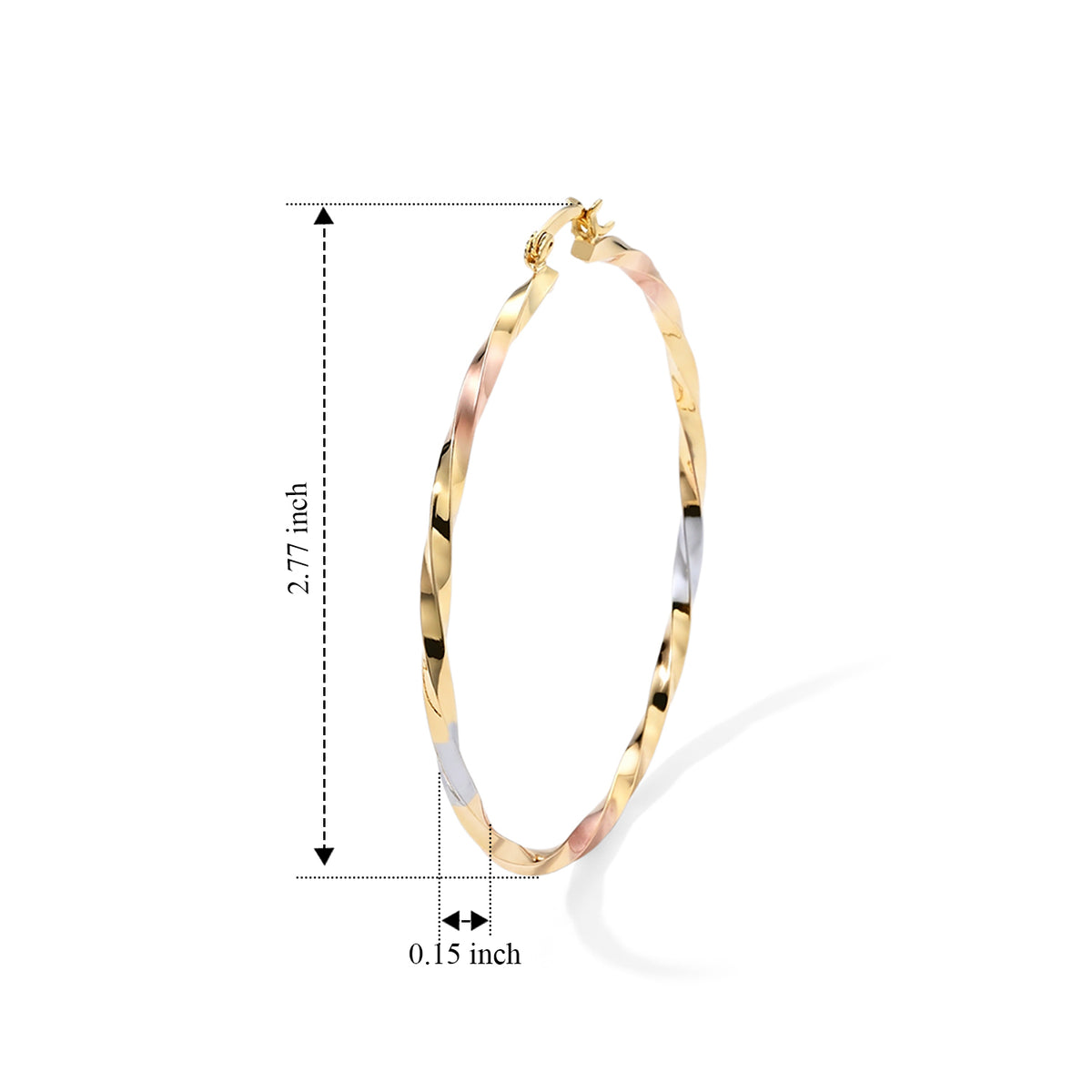 Textured Earring with Clasp 8744664 3